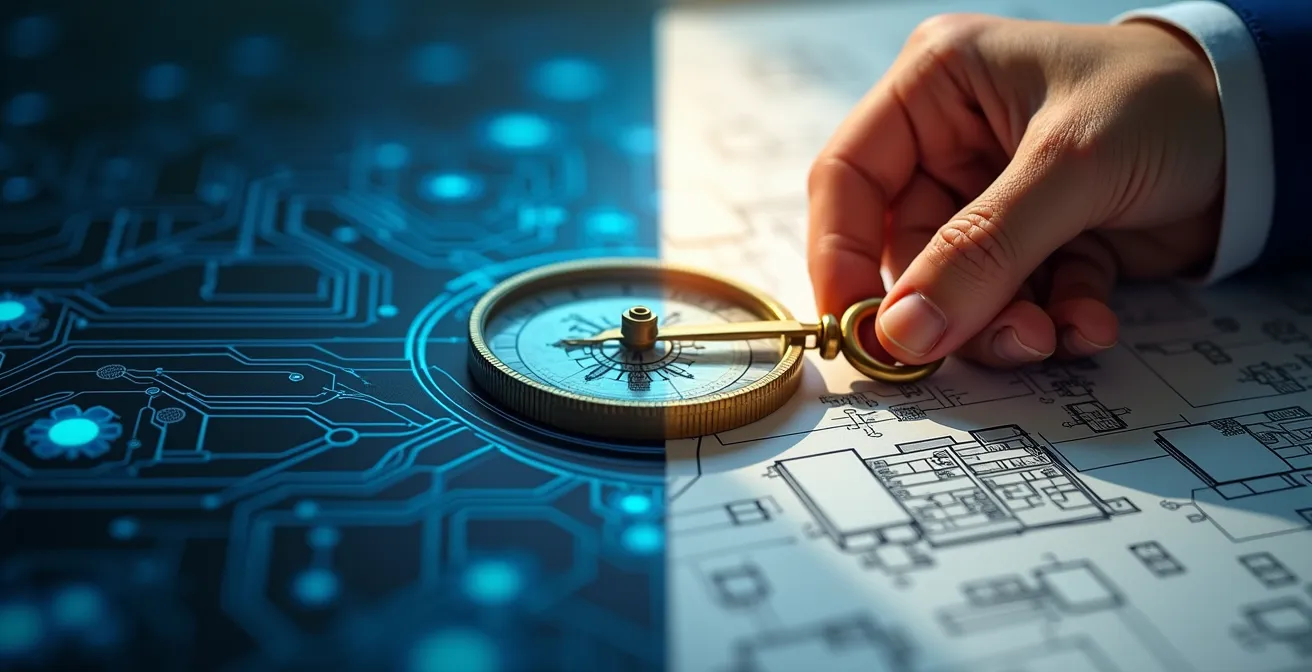 Contraste entre analyse digitale et expertise humaine en immobilier